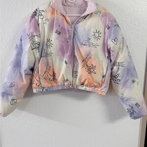 Roxy x Chloe Kim Reversible Cropped Puffer Jacket- New with Flaw